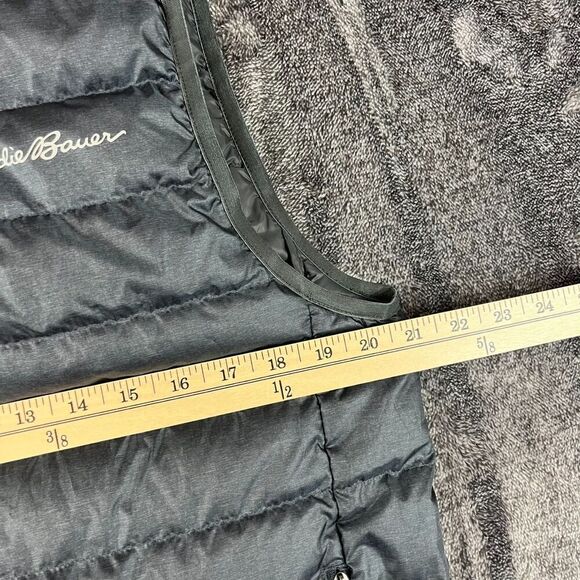 Eddie Bauer EB650 Down Puffer Vest Men's S Gray Sleeveless Full Zip Outdoor - Picture 4 of 9